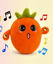 Cute Musical Orange Plush Toy