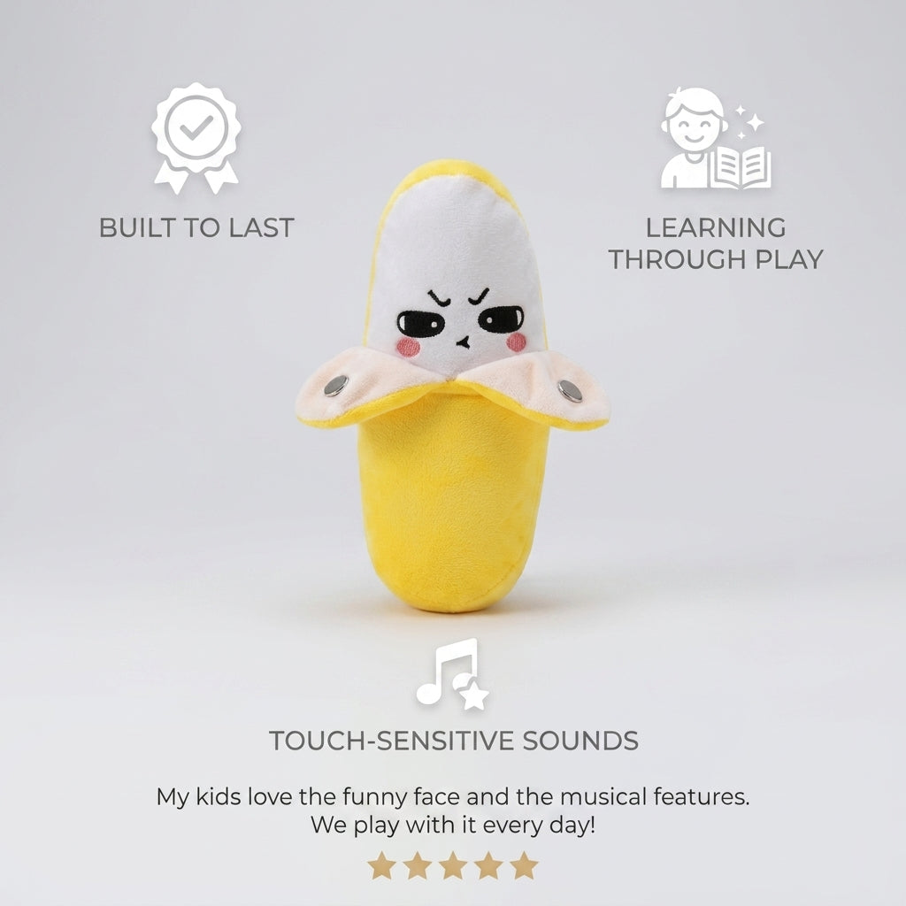 Cute Musical Banana Plush Toy