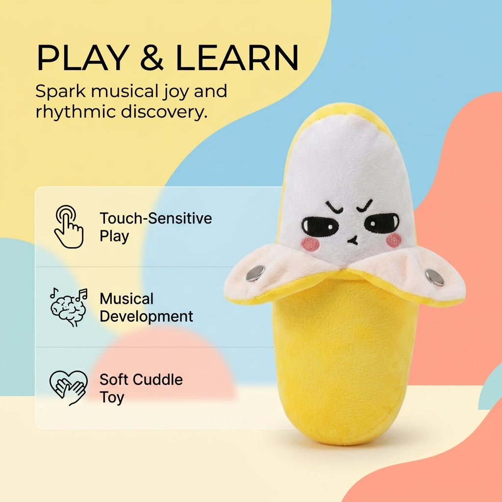 Cute Musical Banana Plush Toy