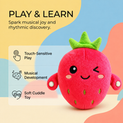 Cute Musical Strawberry Plush Toy