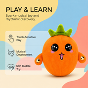 Cute Musical Orange Plush Toy