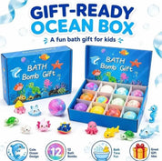 12x Kids Surprise Bath Bomb | Fun Fizzy Bath Bomb with Toy Inside