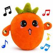Cute Musical Orange Plush Toy