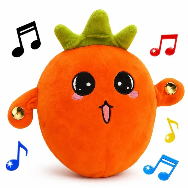 Cute Musical Orange Plush Toy