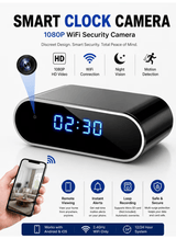 1080P WiFi Smart Clock Camera with Indoor Home & Office Security Camera