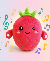 Cute Musical Strawberry Plush Toy