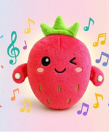 Cute Musical Strawberry Plush Toy